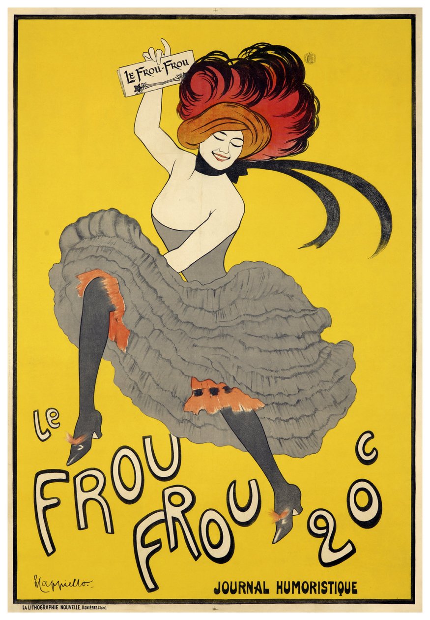 Le Frou-Frou (1899) Erstausgabe von Leonetto Cappiello