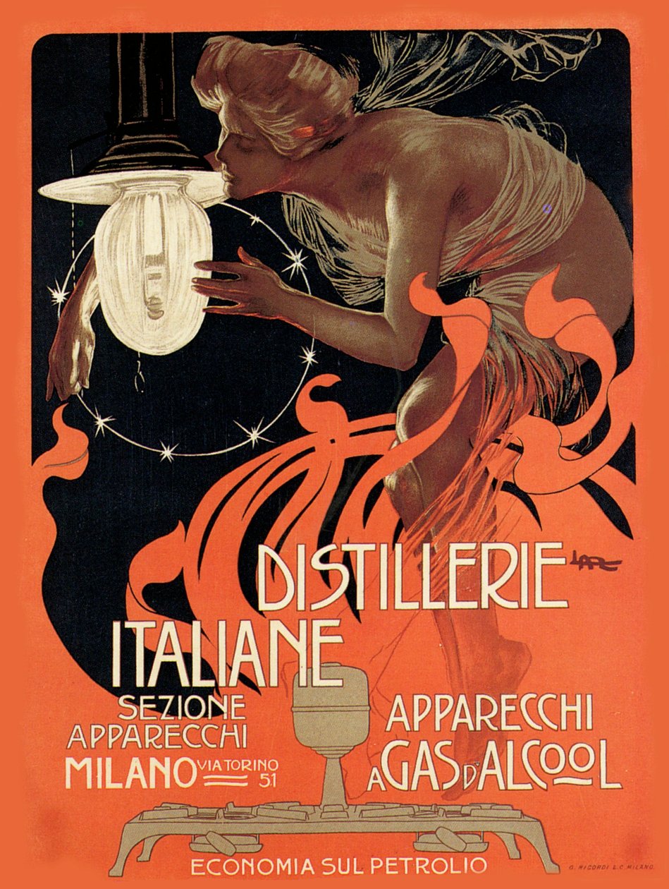 Italienische Destillerie, 1890er Jahre von Leopoldo Metlicovitz