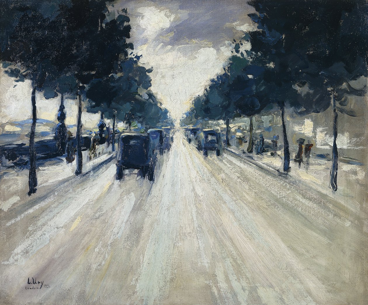 Das Ufer, London, 1926 von Lesser Ury