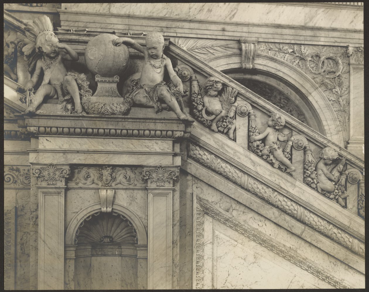 Architektonisches Detail, Library of Congress von Levin C. Hardy
