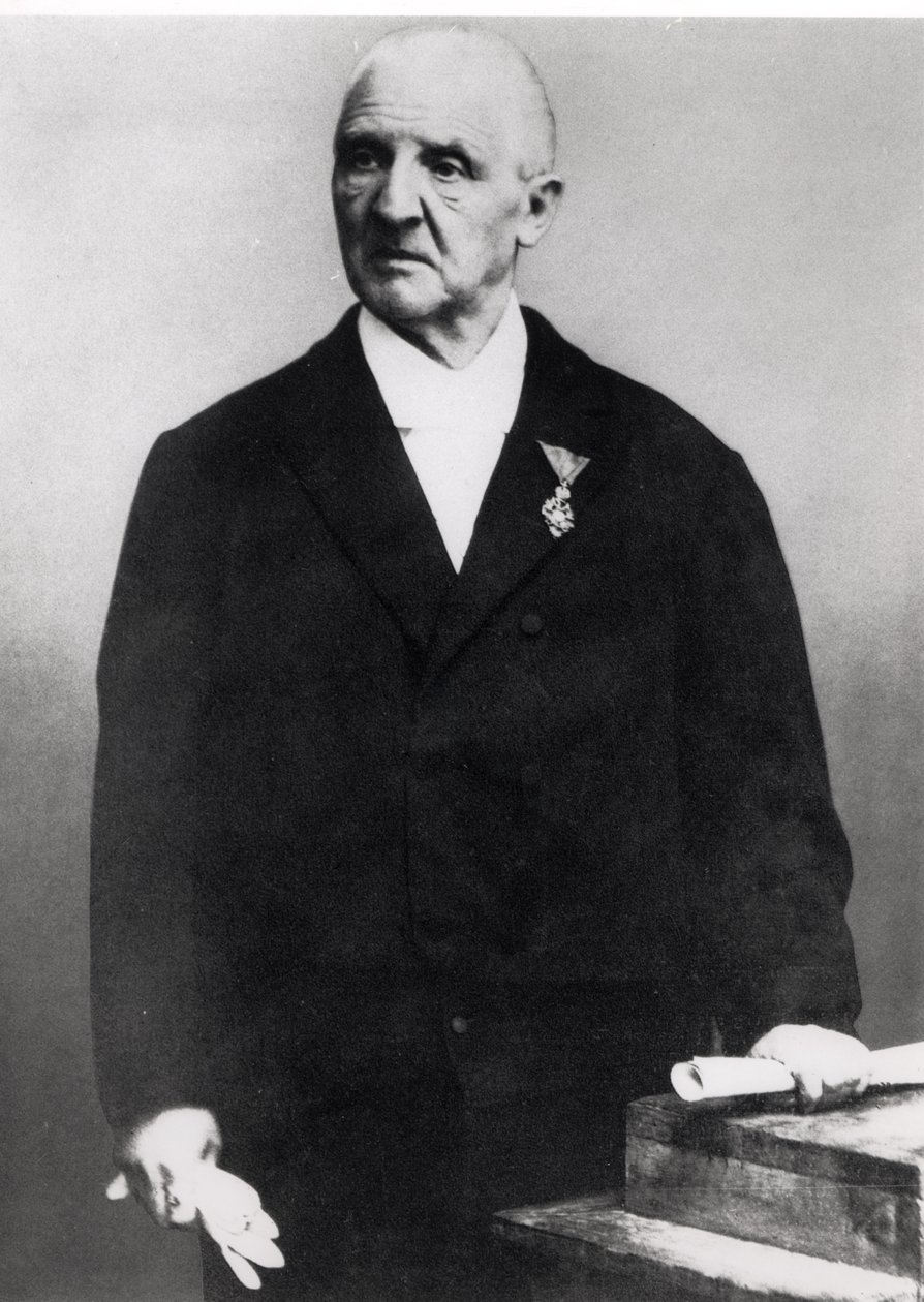 Anton Bruckner (1824-96) (s/w Foto) von Unbekannt Unbekannt