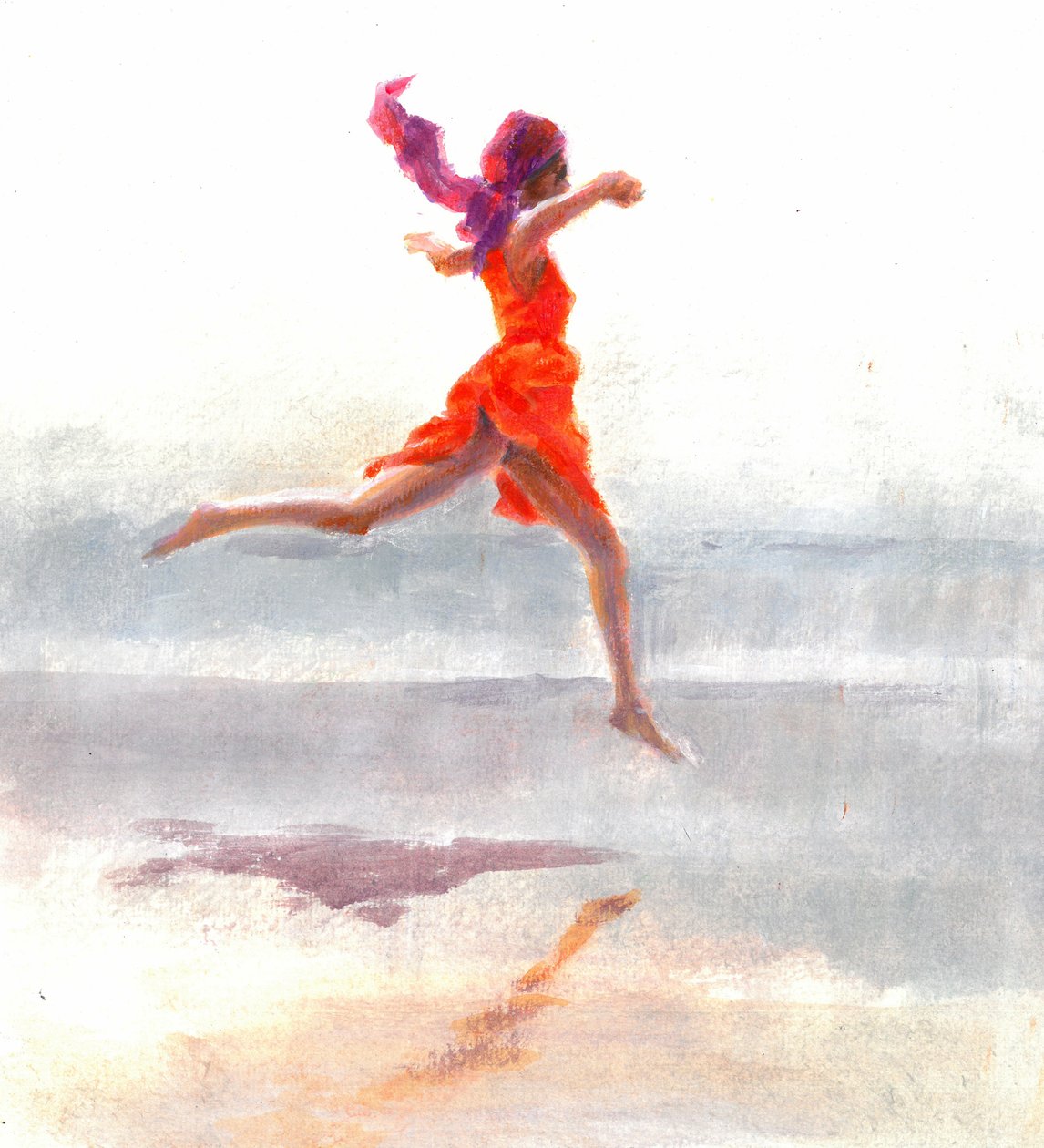 Juno am Strand, 2015 von Lincoln Seligman
