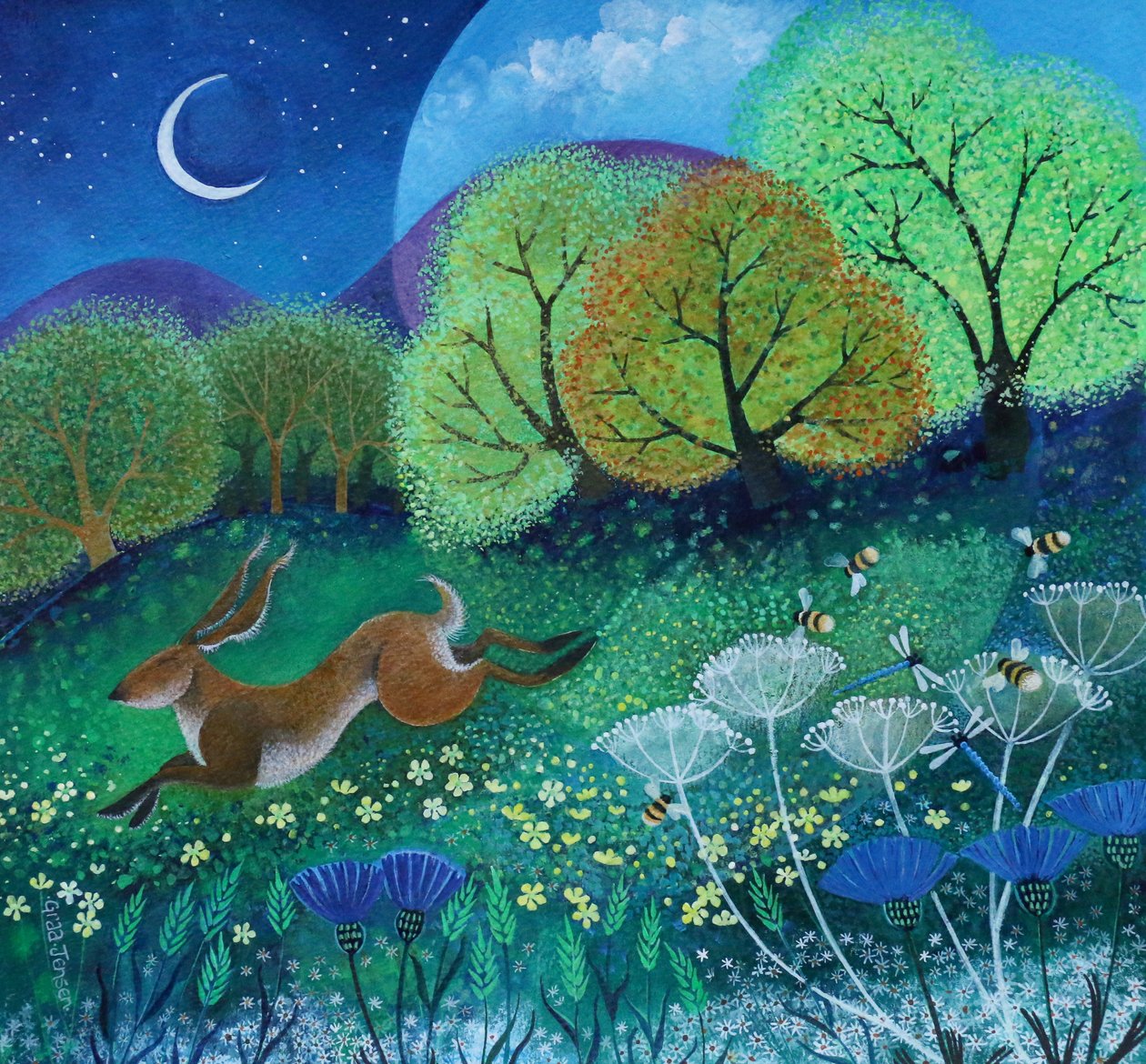 Springender Hase von Lisa Graa Jensen