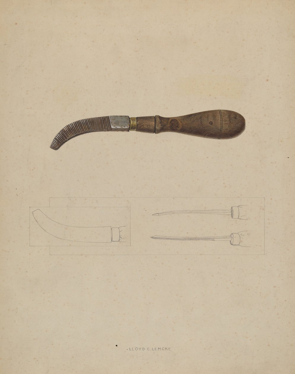 Holzstiftdatei von Lloyd Charles Lemcke