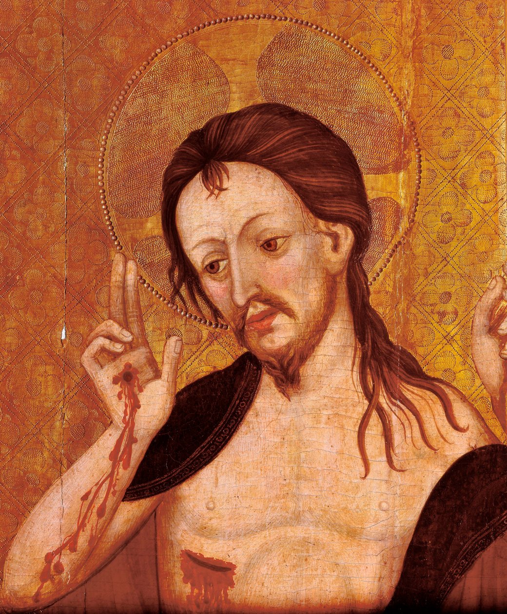 Auferstehung, Detail, frühes 15. Jahrhundert von Lluís Borrassà