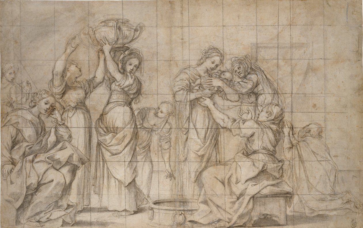 Die Geburt des Täufers, um 1575-1610 von Lodovico Carracci