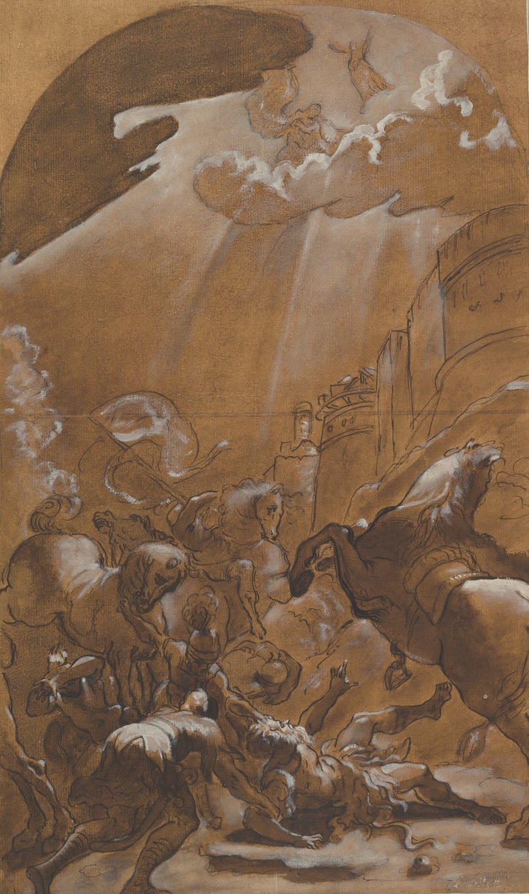 Die Bekehrung des Heiligen Paulus, ca. 1587-89 von Lodovico Carracci