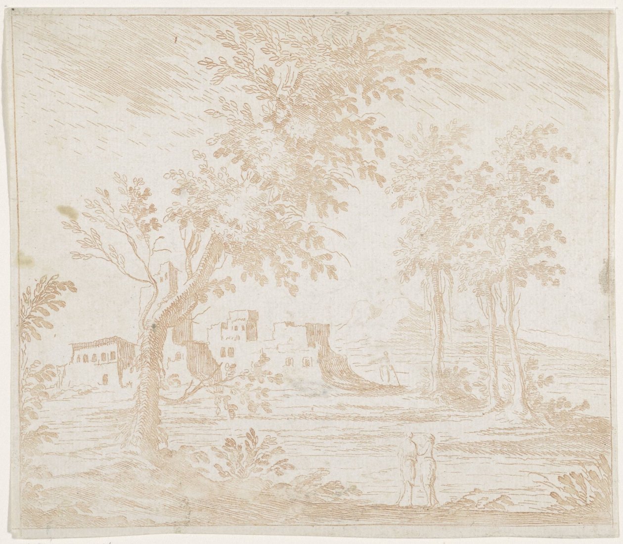 Landschaft mit Ruine von Lodovico Mattioli (attributed to)