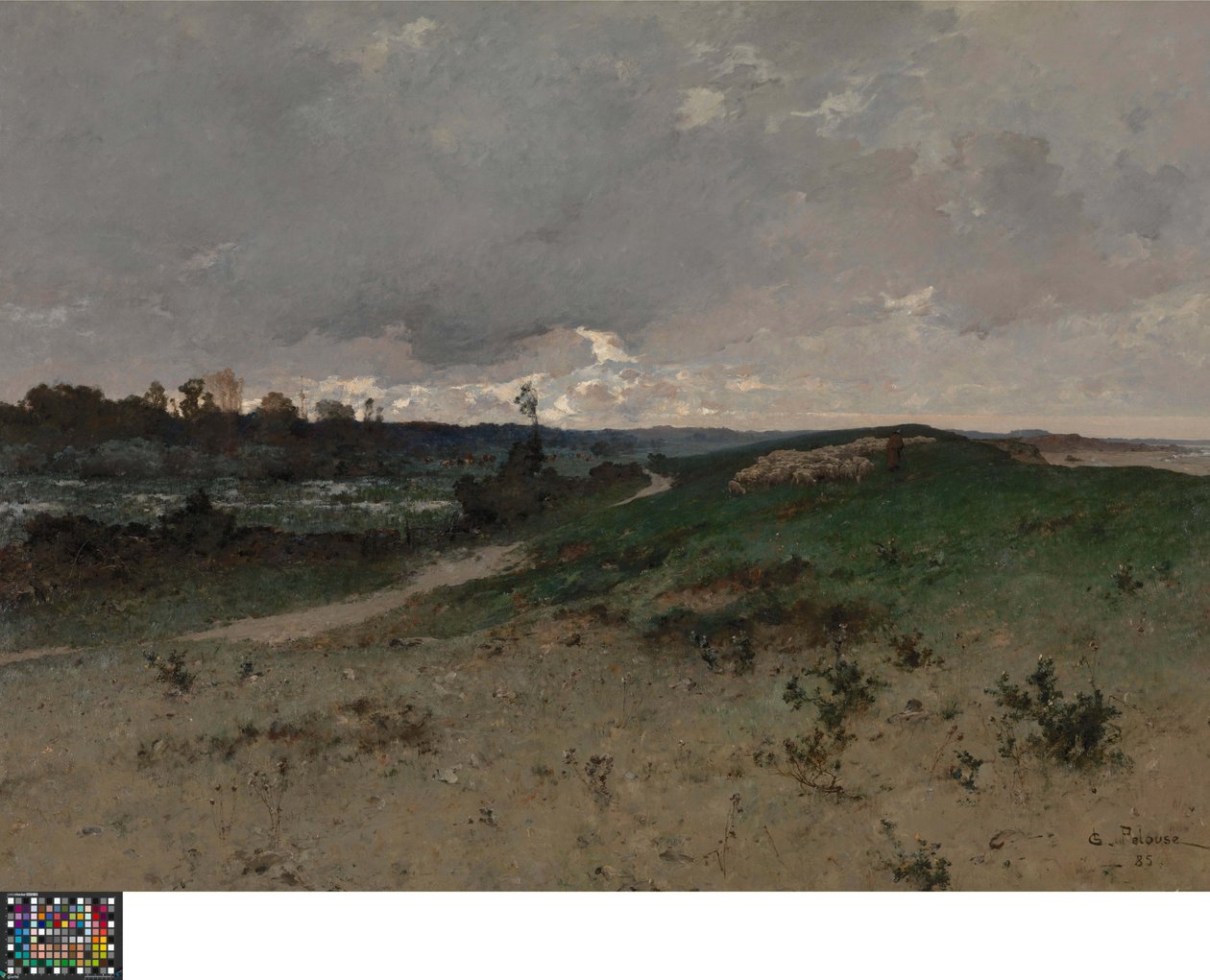 Landschaft in der Nähe von Saint-Jean-le-Thomas (Normandie) von Leon Germain Pelouse