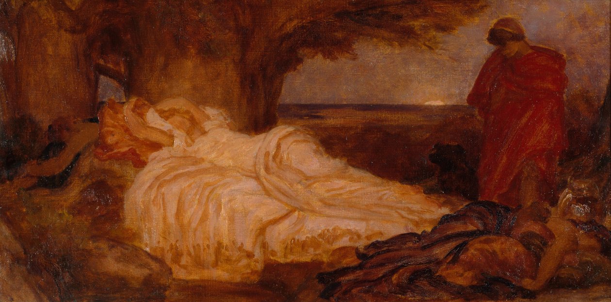 Farbstudie für Cymon und Iphigenia von Frederic Leighton