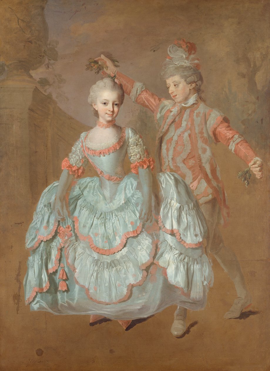 Tanzende Kinder, ca. 1760 von Lorens the Younger Pasch