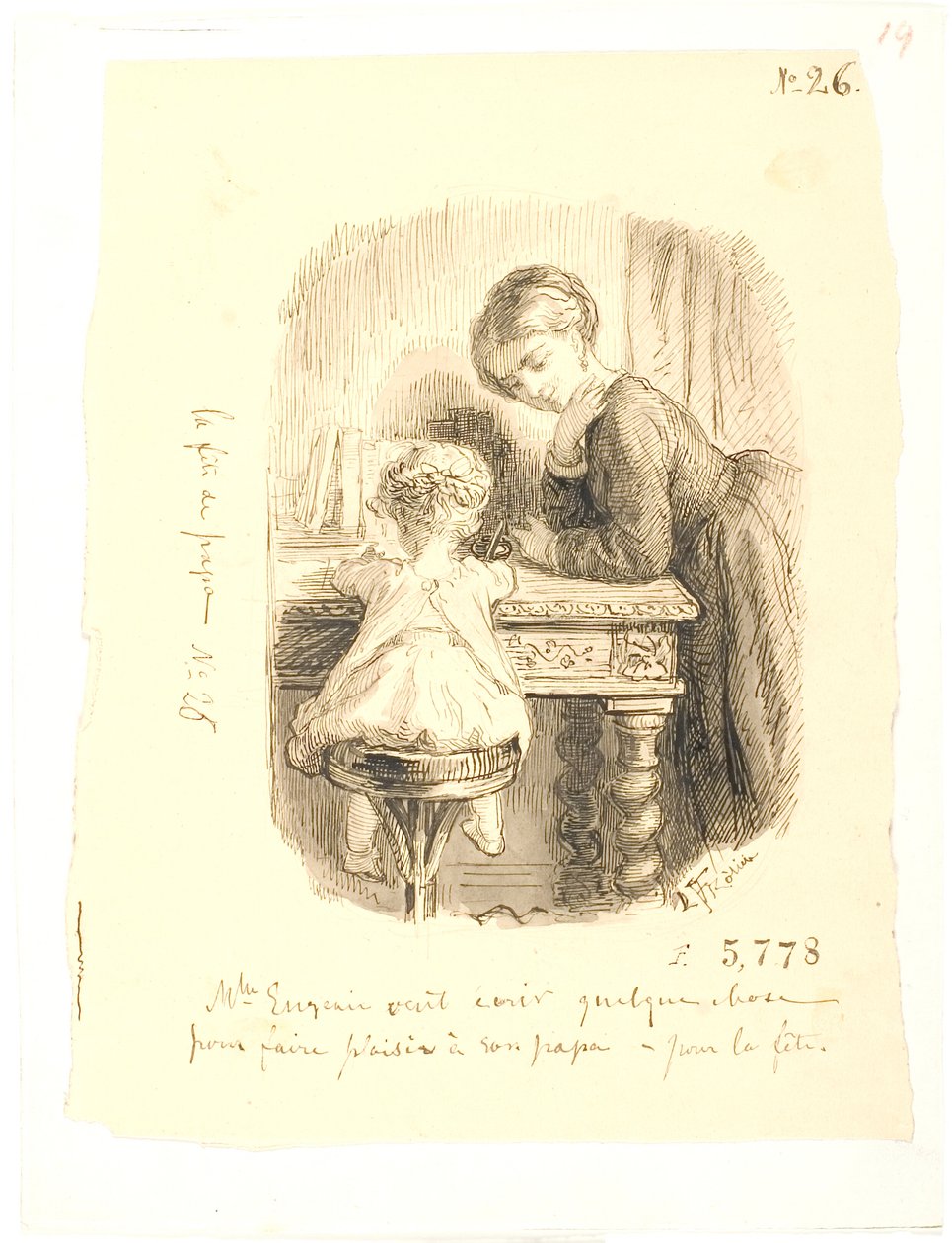 Briefschreiben von Lorenz Frølich