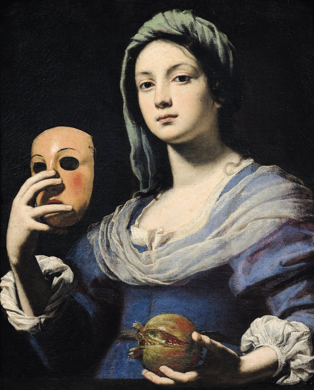 Frau mit Maske von Lorenzo Lippi