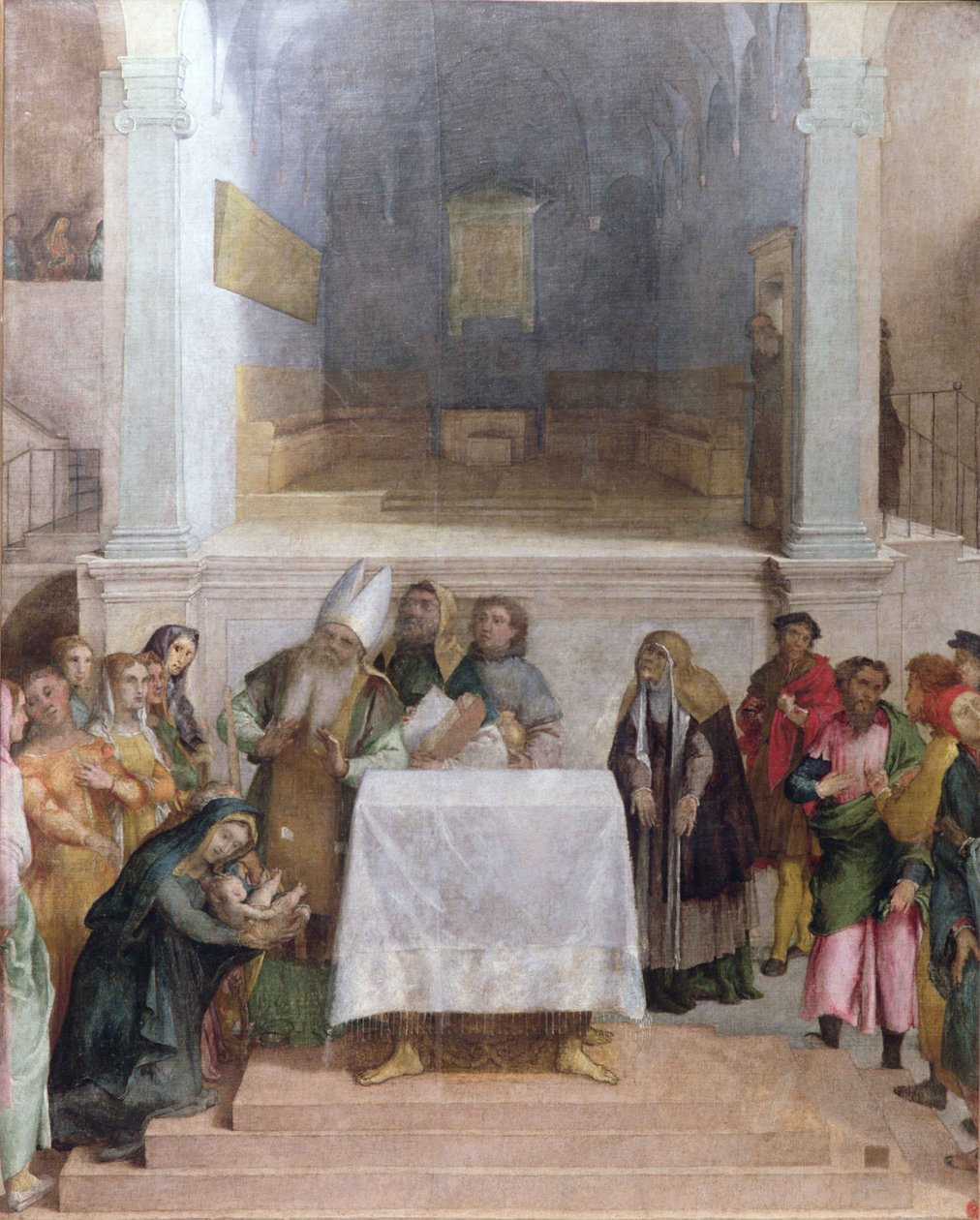 Die Darstellung Christi im Tempel, um 1556 von Lorenzo Lotto