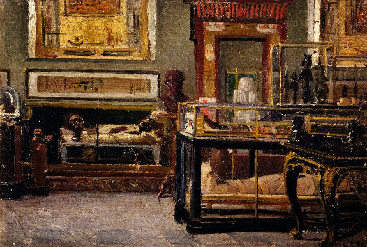 Halle des Ägyptischen Museums in Turin von Lorenzo Delleani