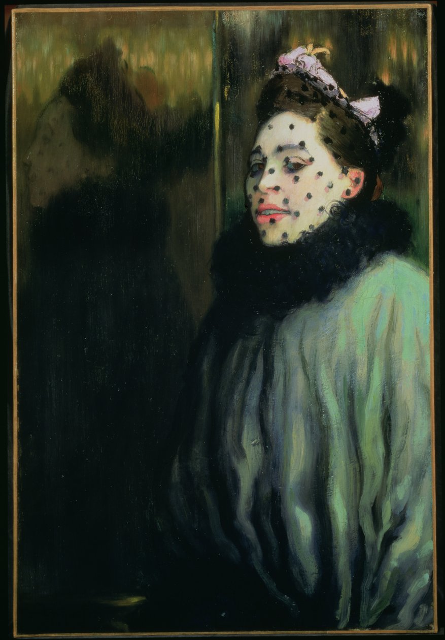 Frau mit Schleier, 1891 von Louis Anquetin