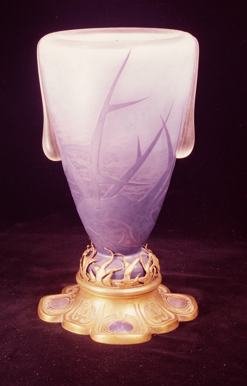 Favrile-Vase mit Ormolu-Basis von Louis Comfort Tiffany