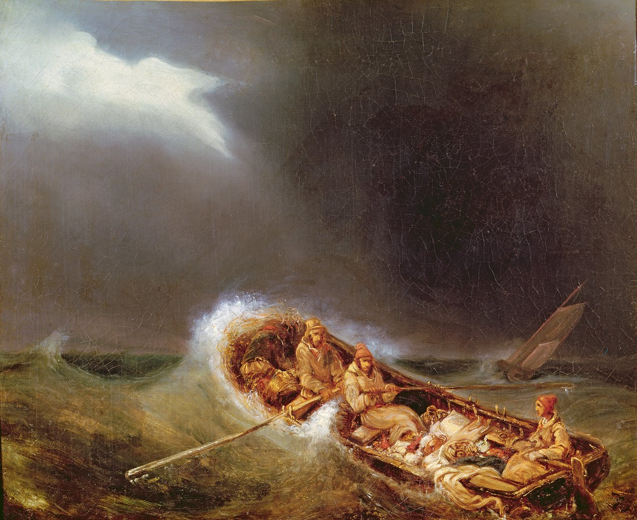 Boote aus Dieppe kehren vom Fischfang zurück von Eugene Isabey