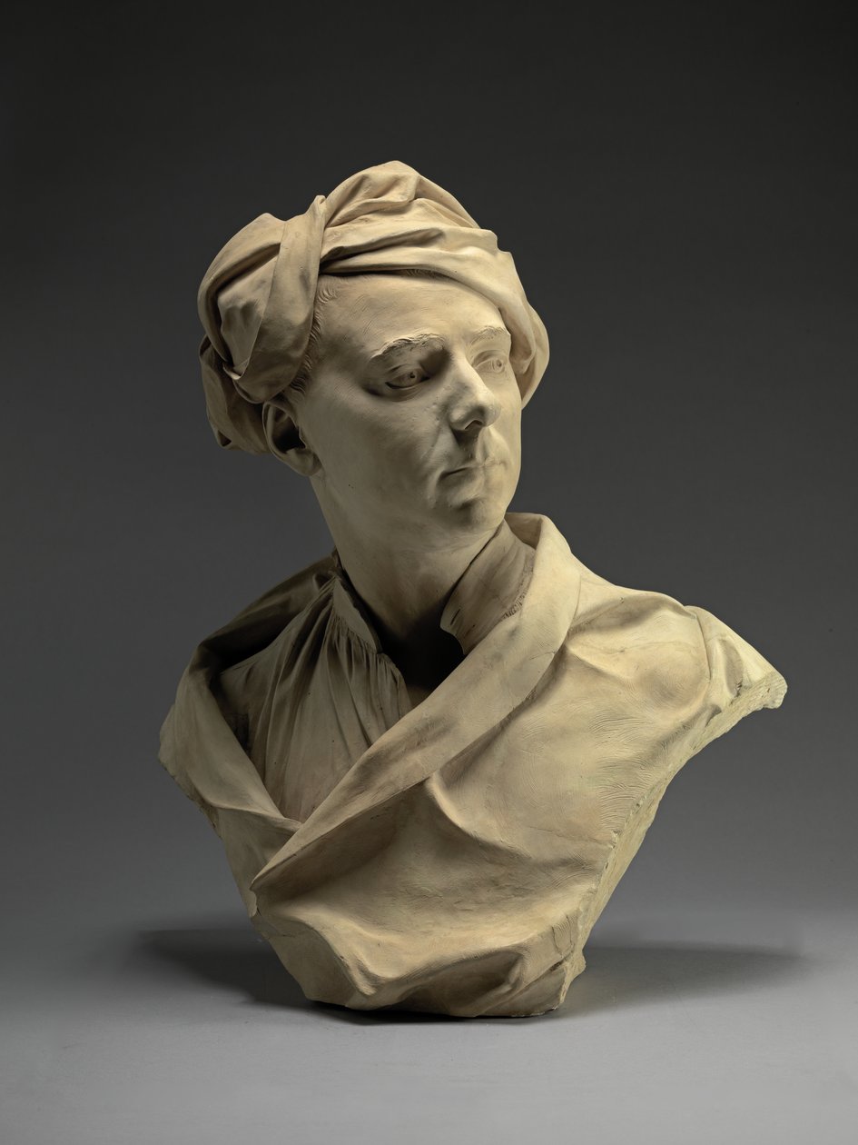 Büste eines Mannes, wahrscheinlich Francis Hayman, um 1750 von Louis Francois Roubilliac