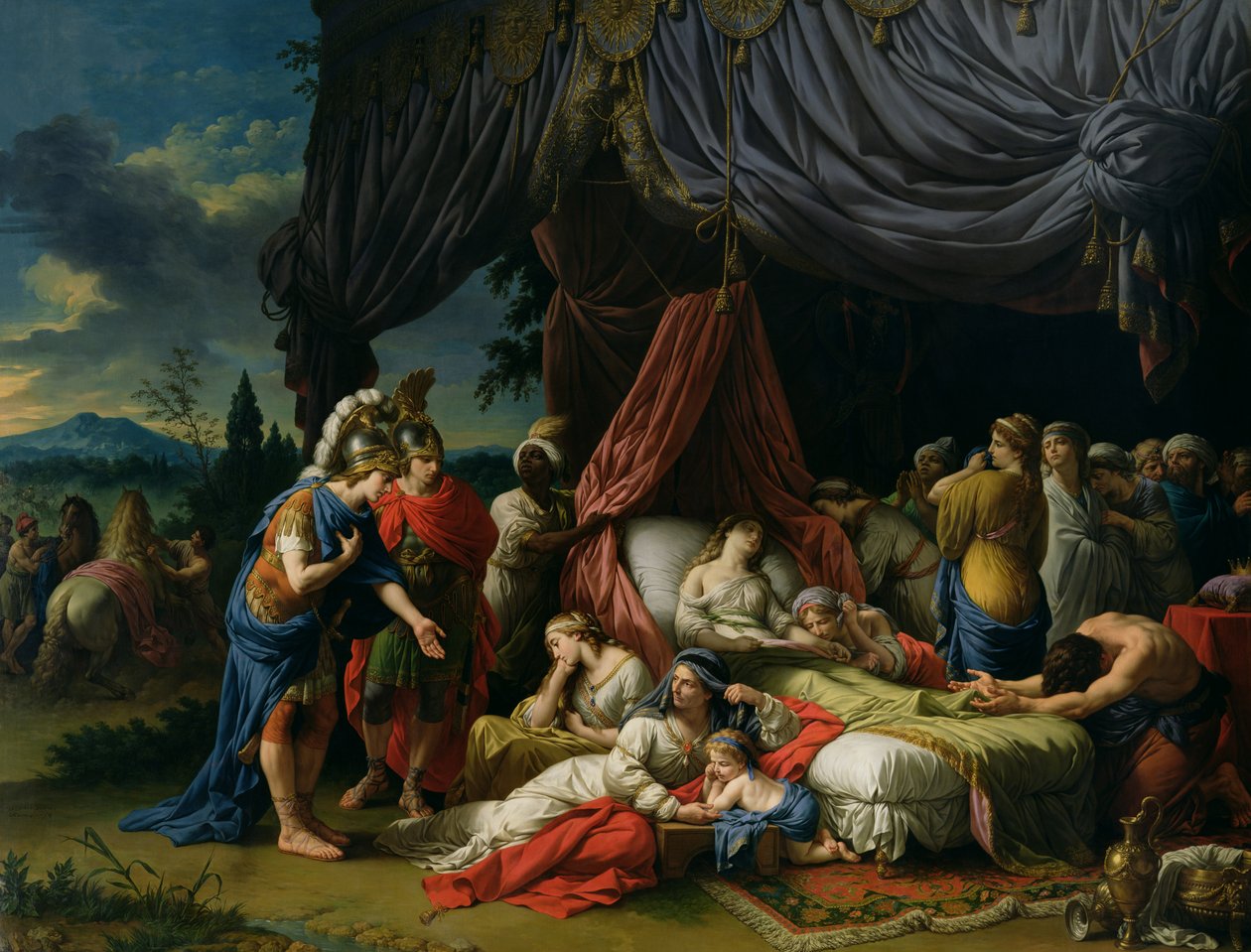 Der Tod der Frau von Darius III. (399-330 v. Chr.), 1785 von Louis Jean François Lagrenée