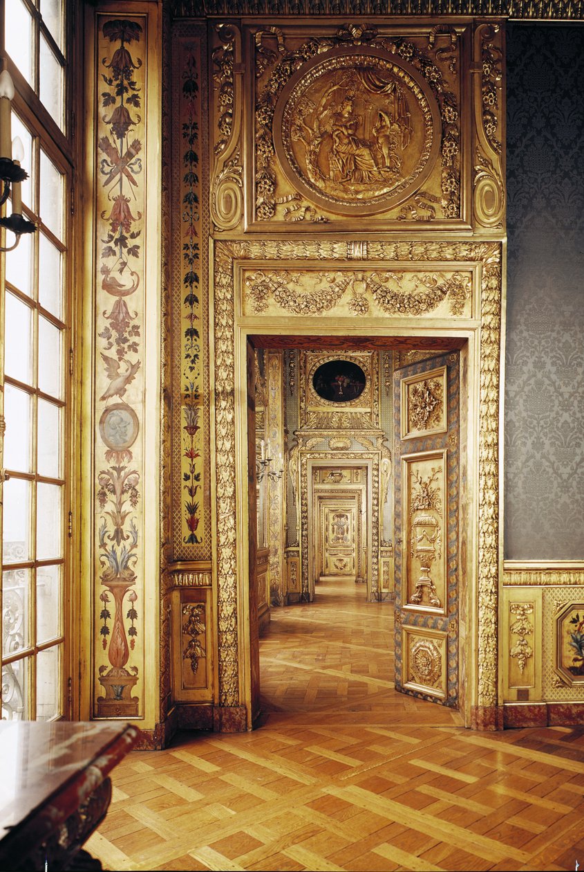 Ansicht der Enfilade, 1650-58 von Louis Le Vau