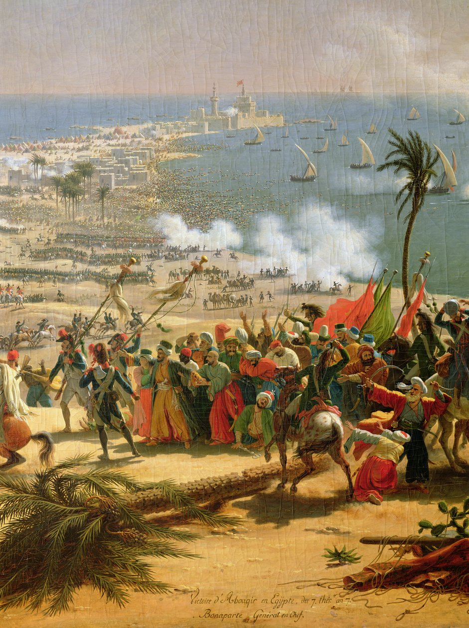 Die Schlacht von Aboukir, 25. Juli 1799 von Louis Lejeune