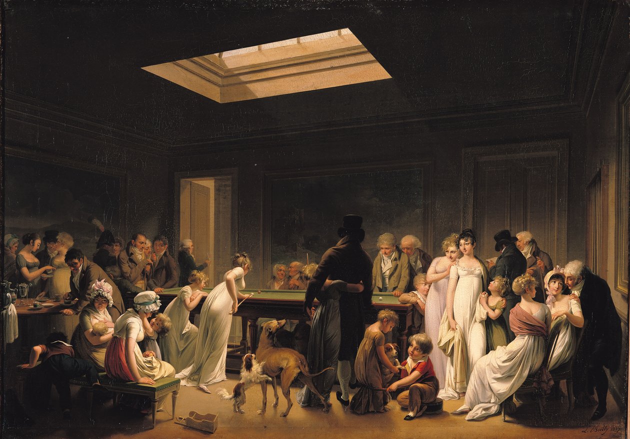 Ein Billardspiel, 1807 von Louis Leopold Boilly