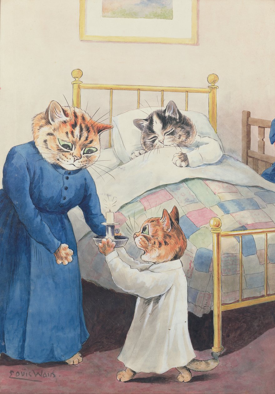 Schlafenszeit von Louis Wain