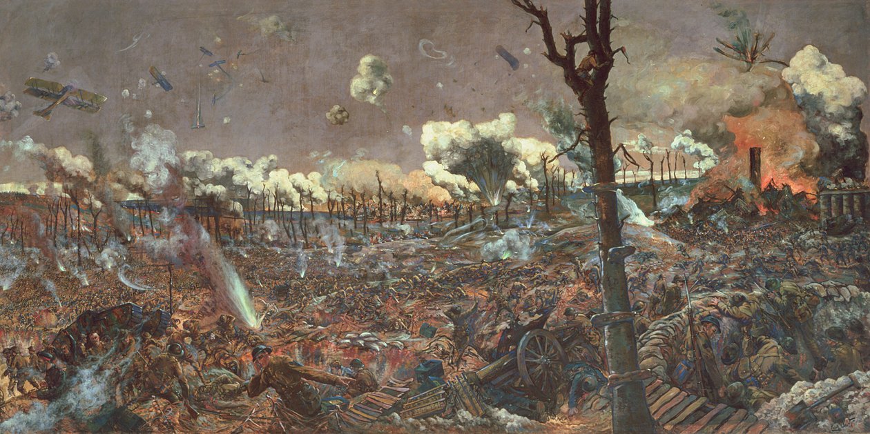 Schlacht von Courcelette, 1918 von Louis Weirter