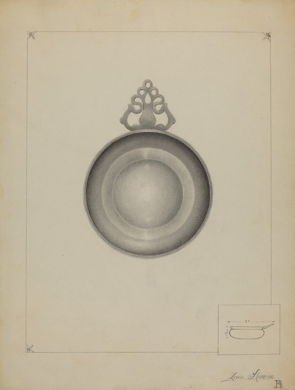 Zinnschale von Louis Annino