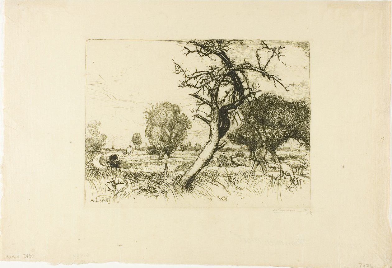 Der tote Apfelbaum von Louis Auguste Lepère