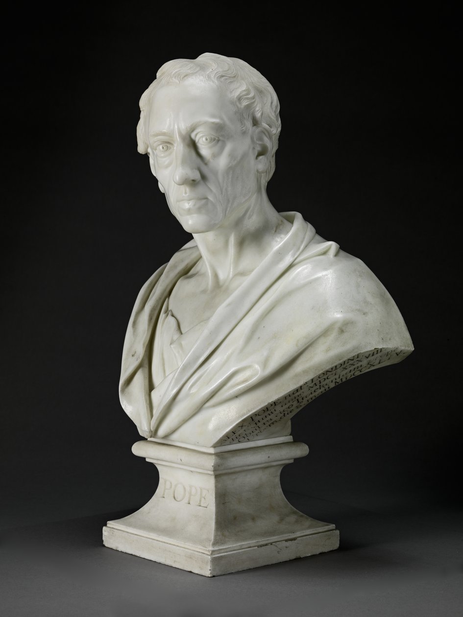 Alexander Pope (1688-1744), 1741 von Louis Francois Roubilliac