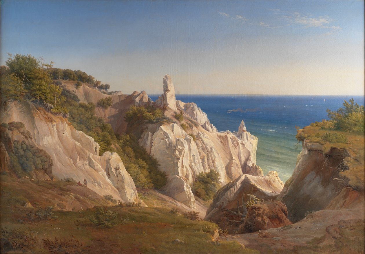 Die Klippen der Insel Mon von Louis Gurlitt