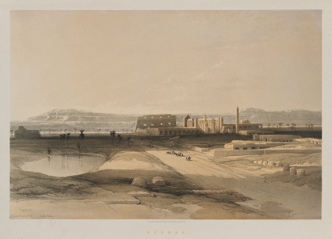 Ägypten und Nubien, Band II: Karnak, 1847 von Louis Haghe