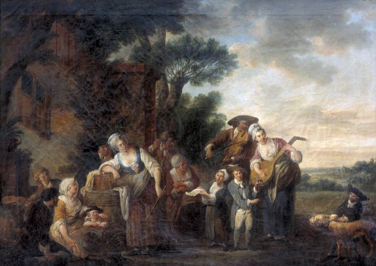 Straßenmusiker von Louis Joseph (1731 98) Watteau