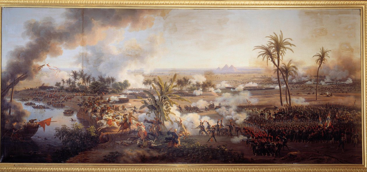 Die Schlacht der Pyramiden, 21. Juli von Louis Lejeune