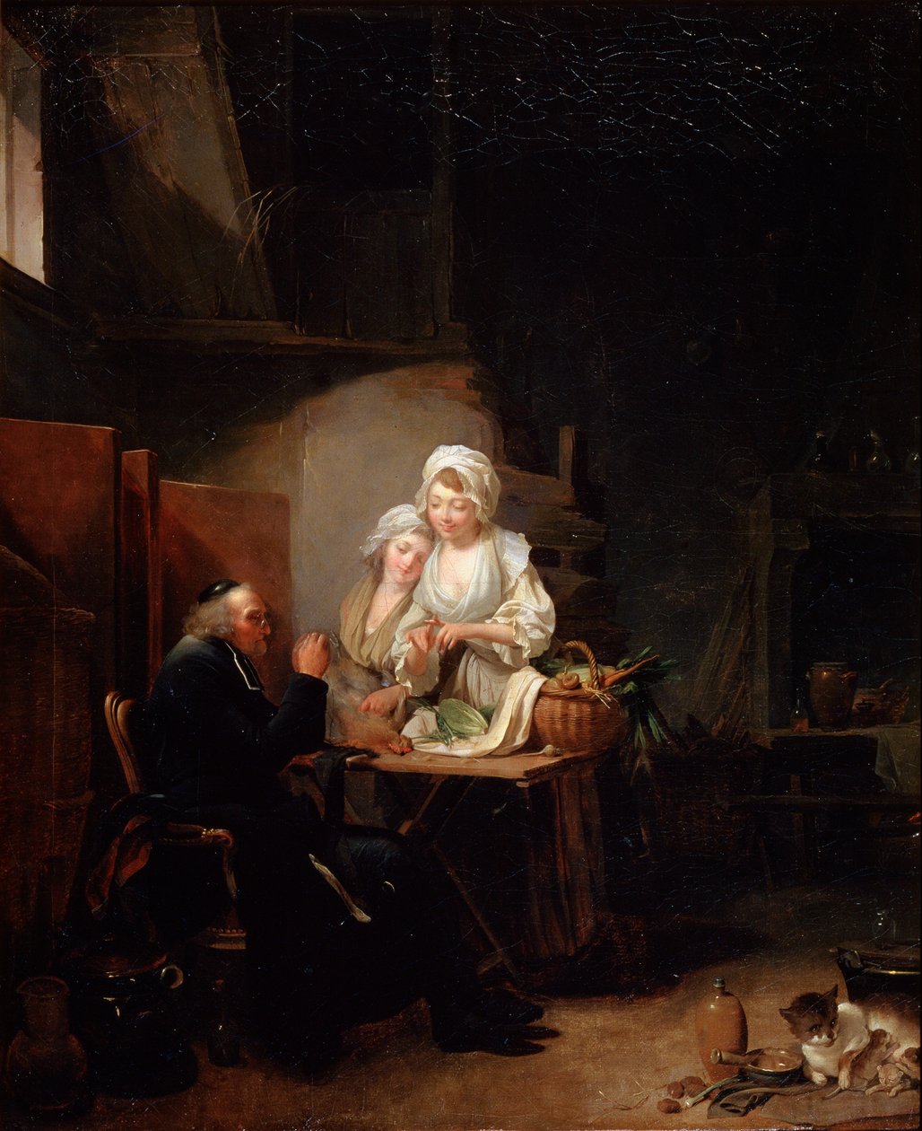 Ein alter Pfarrer, späte 1780er Jahre von Louis Leopold Boilly