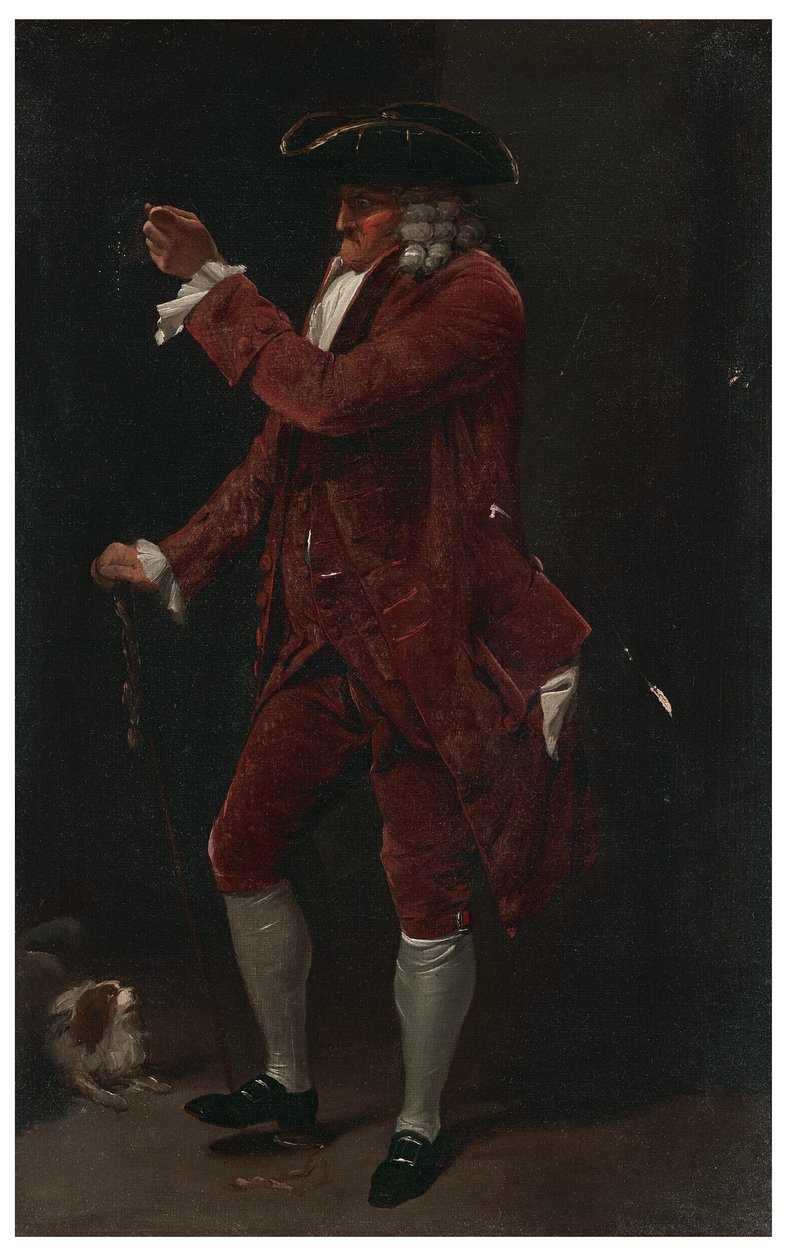 Ein Herr mit einem Hund von Louis Leopold Boilly