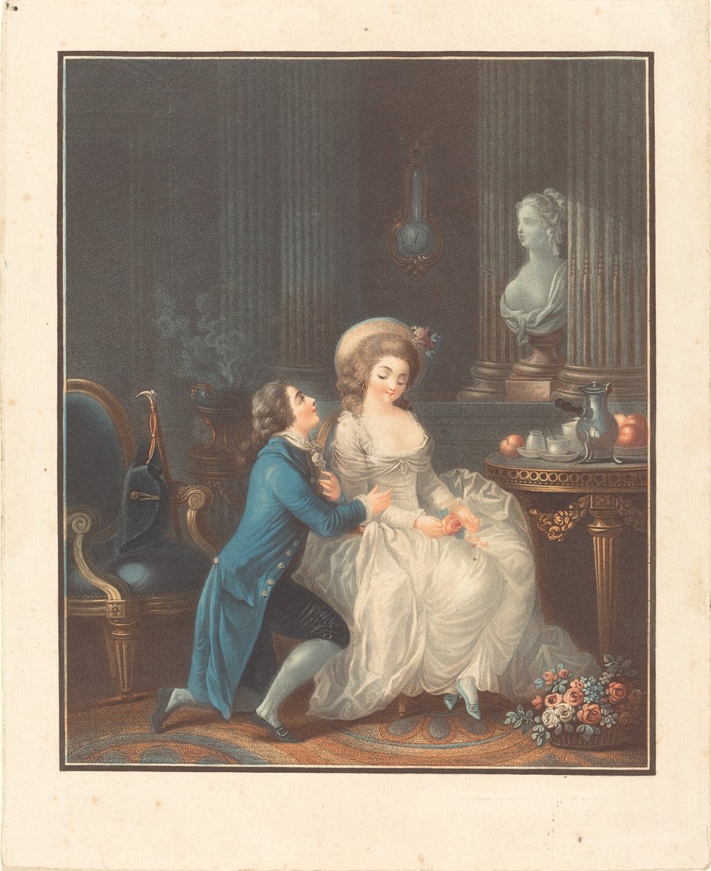 Der zuhörende Liebhaber von Louis Marin Bonnet