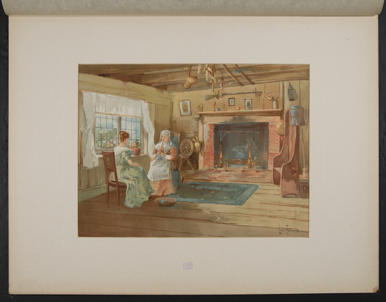 Die New England Hütte, Midway Plaisance von Louis Meynelle