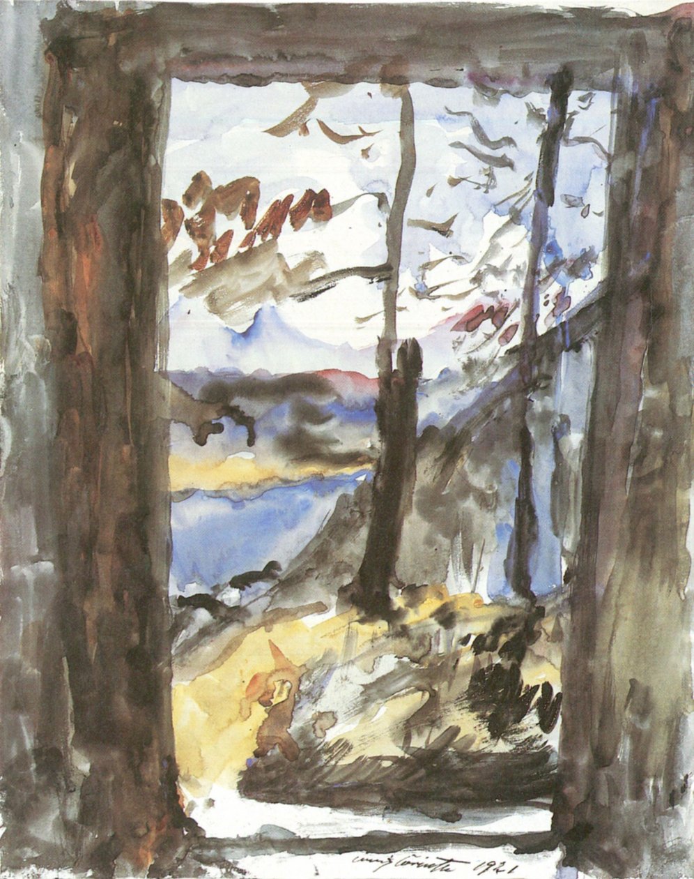 Blick auf den Walchensee von Lovis Corinth