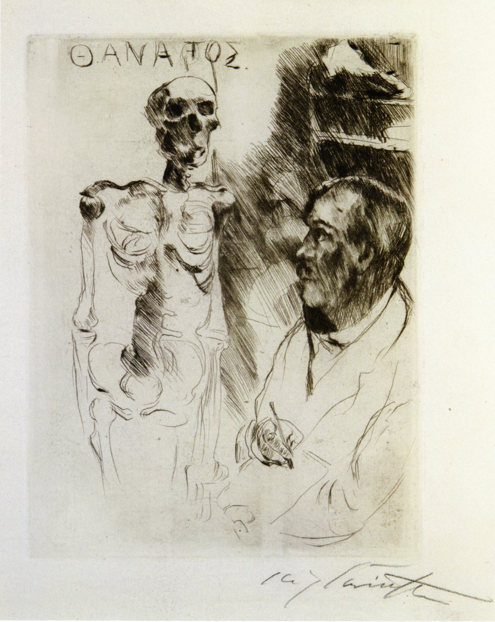 Der Künstler und der Tod von Lovis Corinth