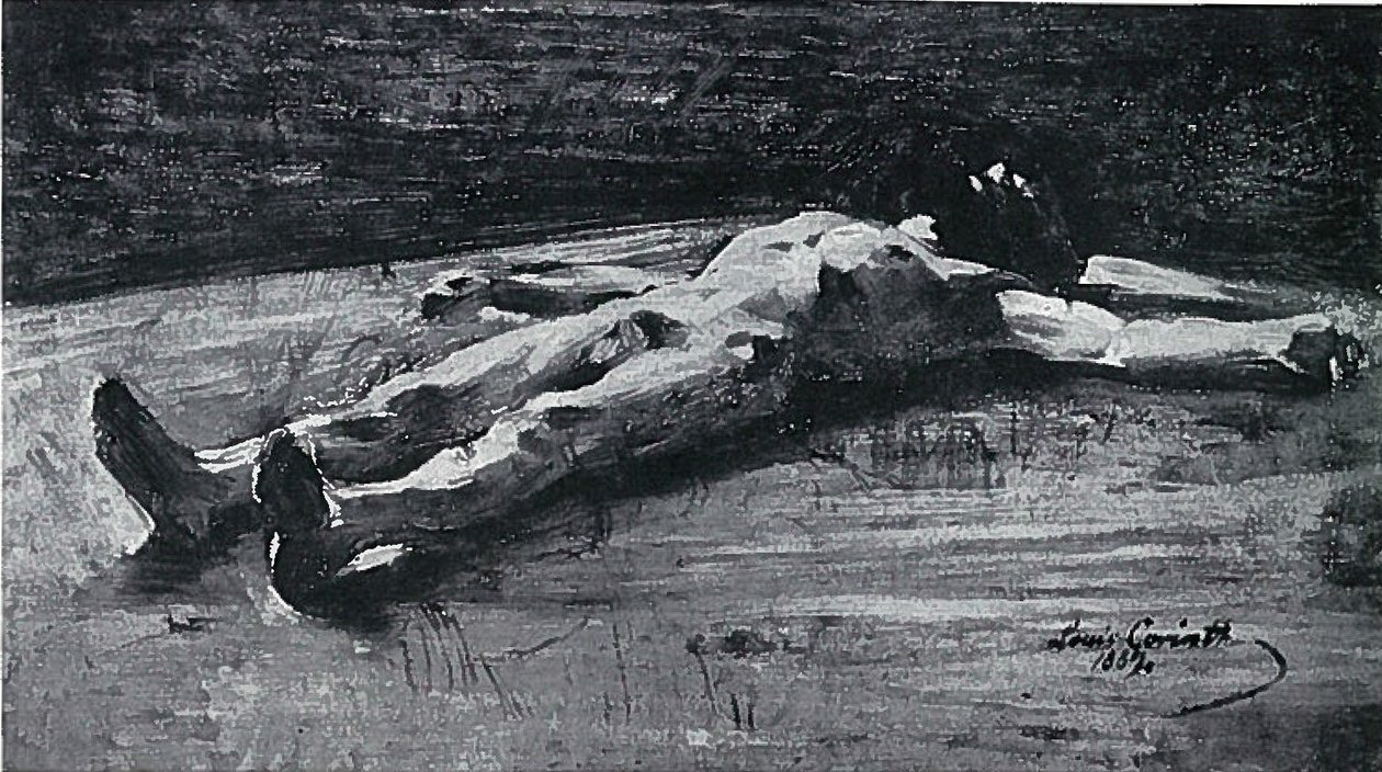 Leichnam Christi, Vorarbeit zu Pieta von Lovis Corinth