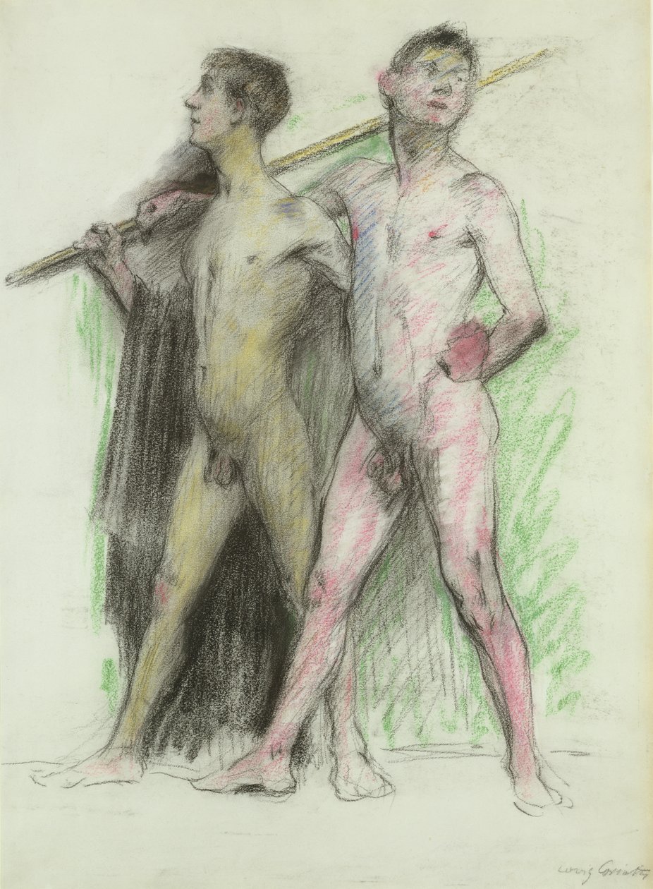 Studie von zwei männlichen Figuren von Lovis Corinth