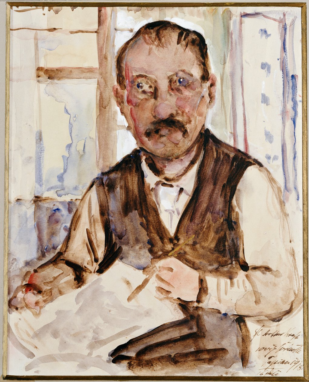 Selbstporträt, 1918 von Lovis Corinth