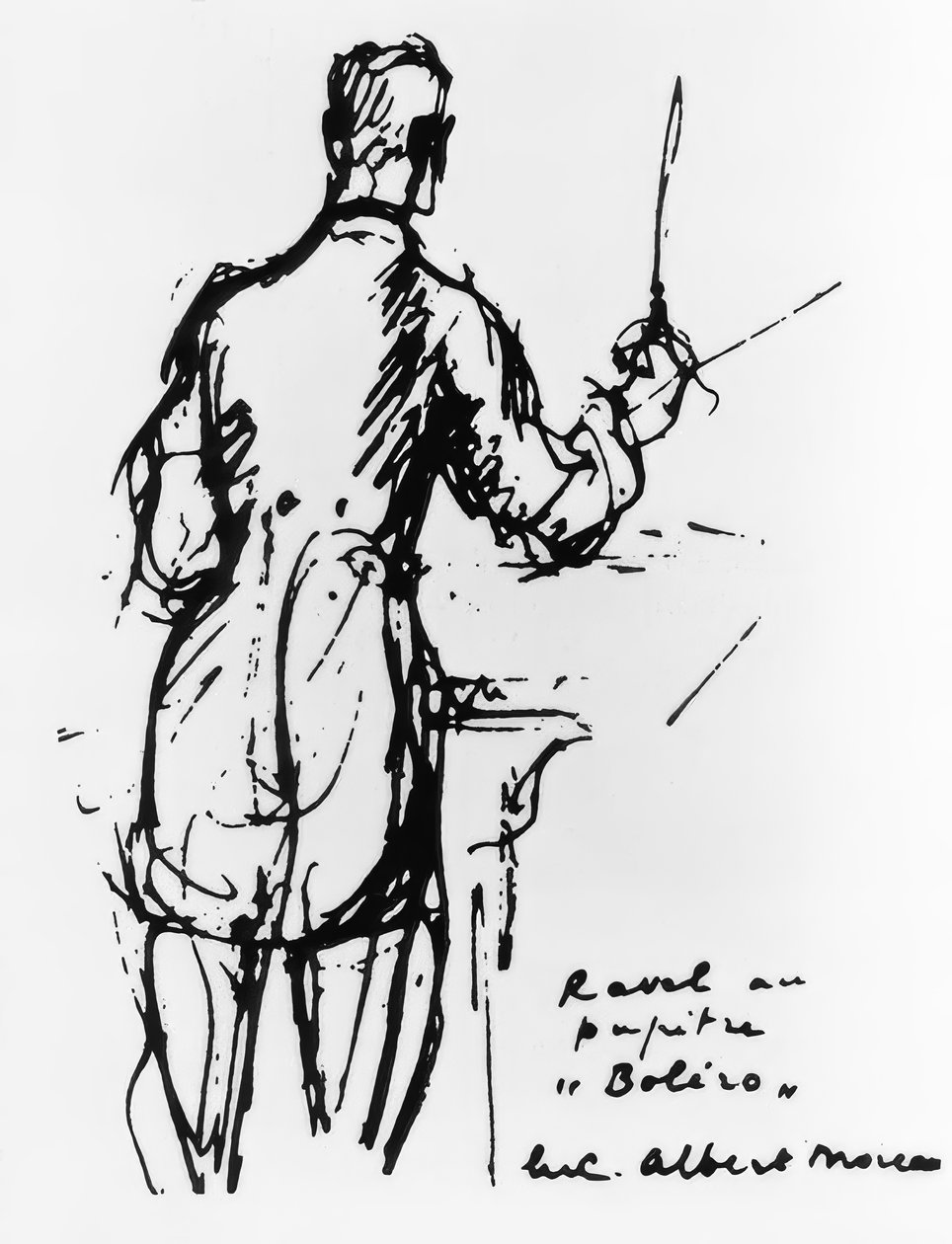Ravel dirigiert den Bolero von Luc Albert Moreau
