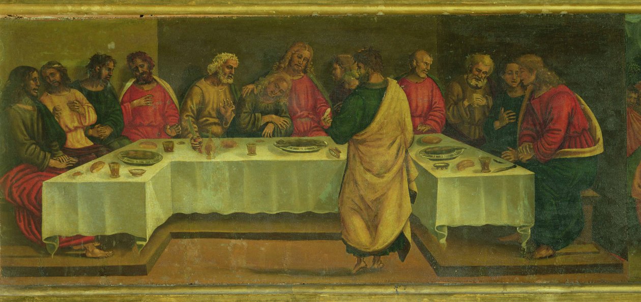 Predella-Panel: Das letzte Abendmahl von Luca Signorelli