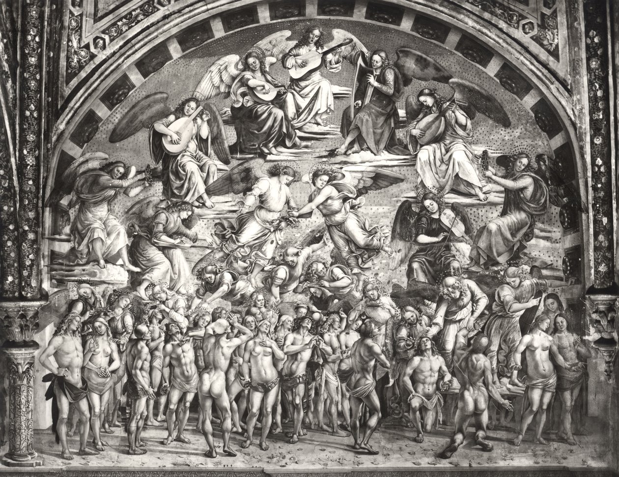 Die Berufung der Auserwählten in den Himmel von Luca Signorelli