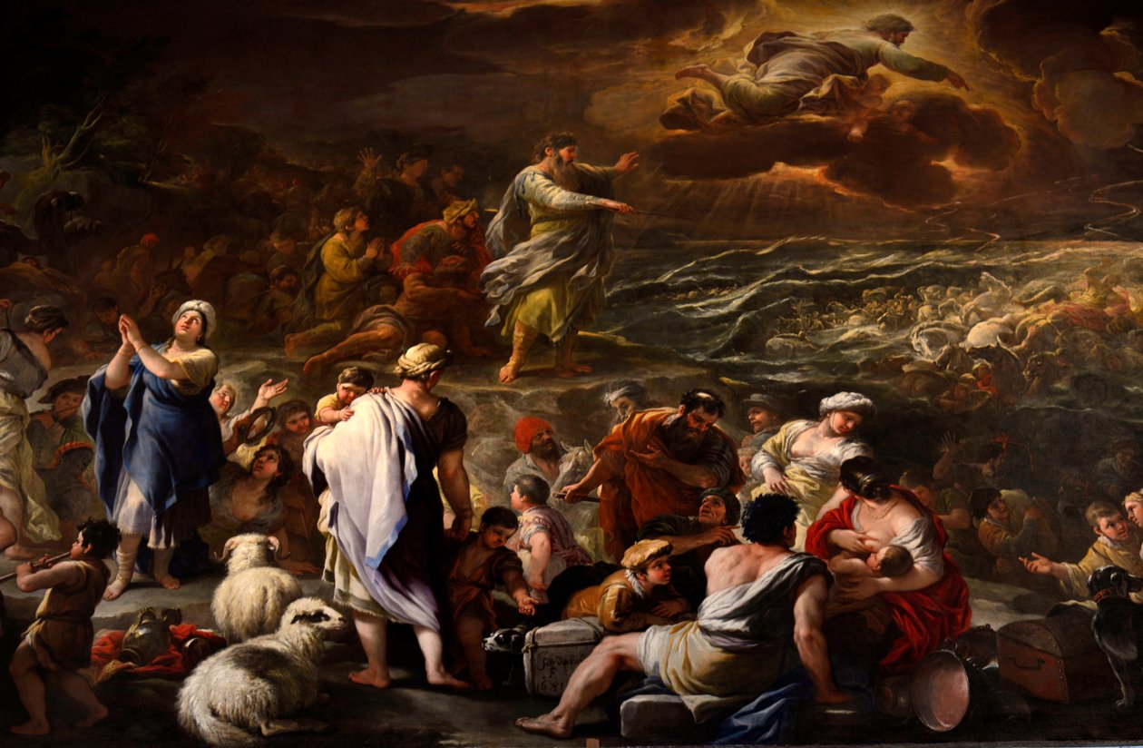 Teilung des Roten Meeres von Luca Giordano