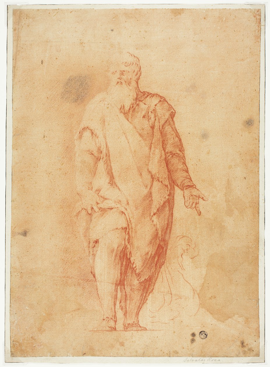 Stehender bärtiger Mann von Luca Giordano